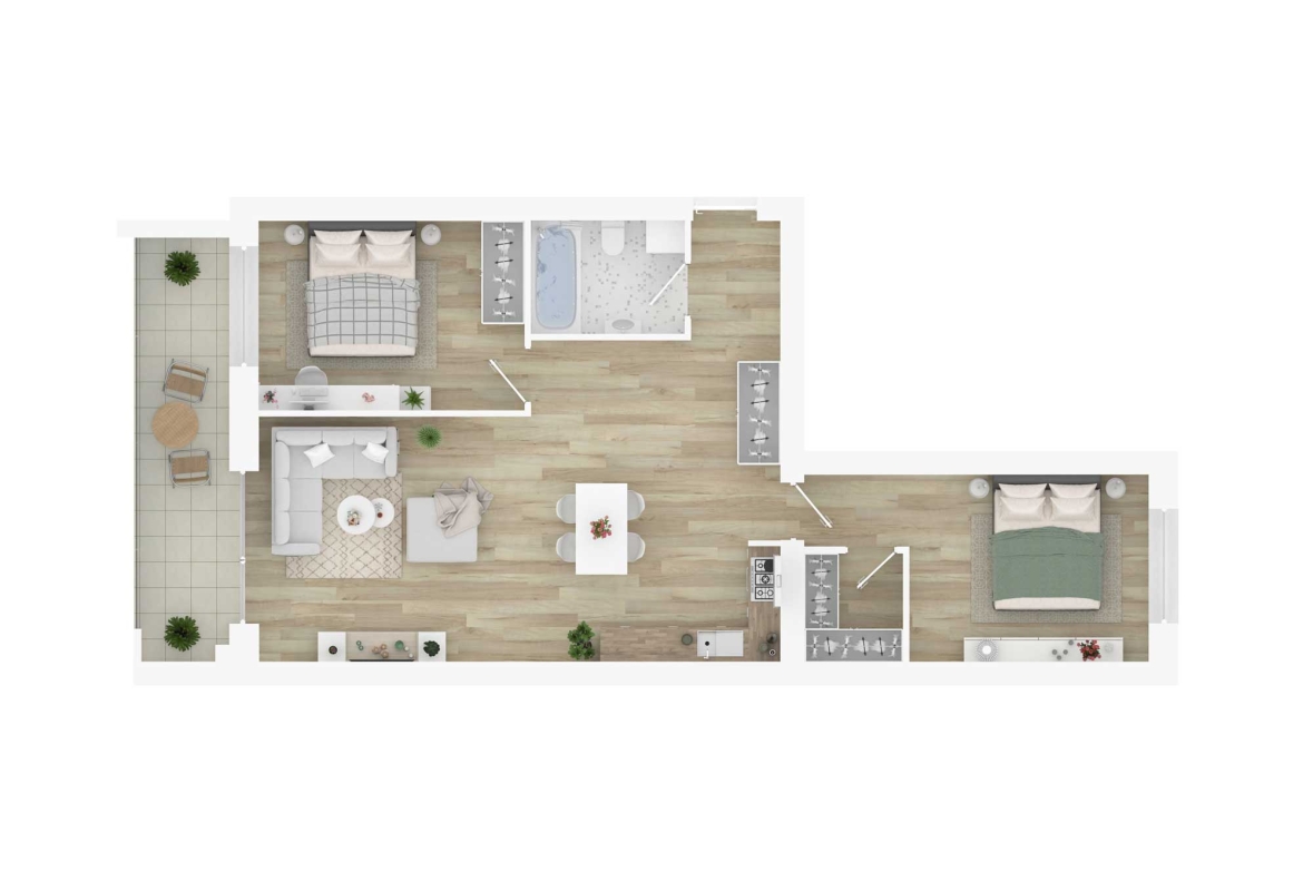 Flat K3-8 floor plan